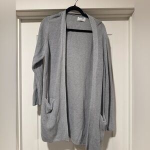 Old Navy Light Gray Open Front Cardigan